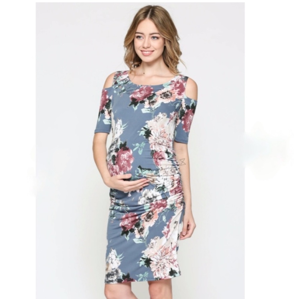 NWOT Planet Motherhood Cold Shoulder Bodycon Dress
